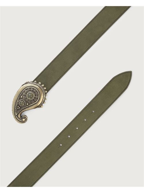Cintura Nabucco in nubuck fibbia cabochon ORCIANI | D0196NABOLI