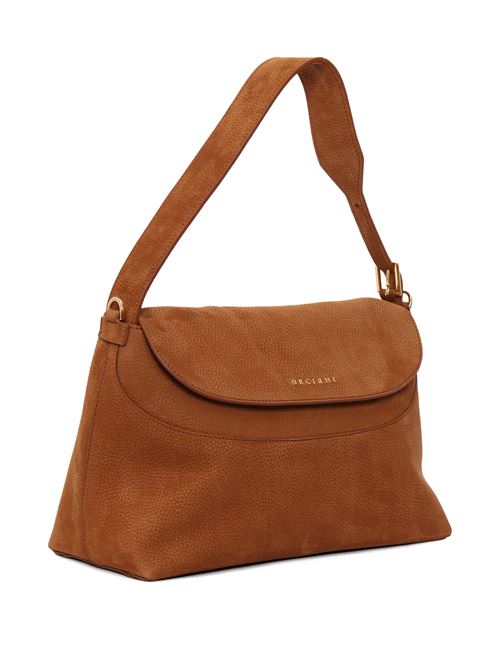 Borsa Nana Peach Midi a spalla in suede con tracolla ORCIANI | B02176NABTDS