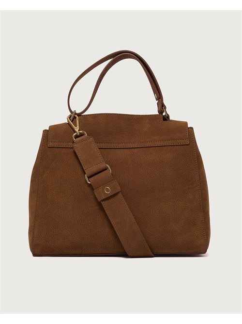 Borsa Sveva Nabucco Media a spalla in pelle nabuk con tracolla ORCIANI | BT2006NBUSEL