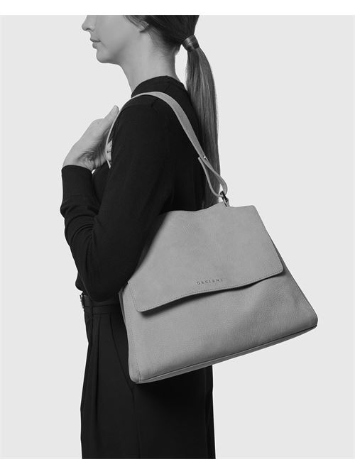 Borsa Sveva Nabucco Media a spalla in pelle nabuk con tracolla ORCIANI | BT2006NBUSEL