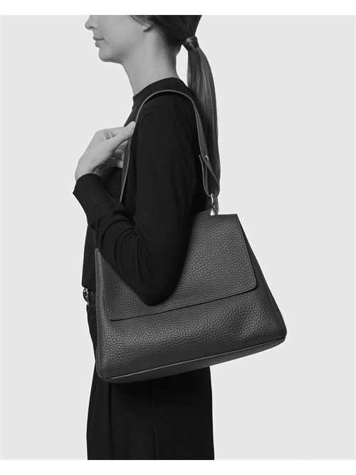 Borsa Sveva Soft Media a spalla in pelle con tracolla ORCIANI | BT2006SOFTAU