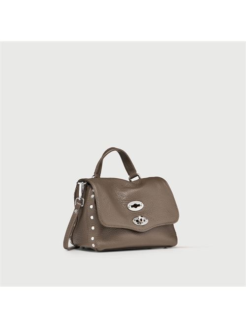 BORSA POSTINA® BABY IN PELLE MARTELLATA GREY NOSTALGIA CANAGLIA ZANELLATO | 068010-0040000BABYZ0183