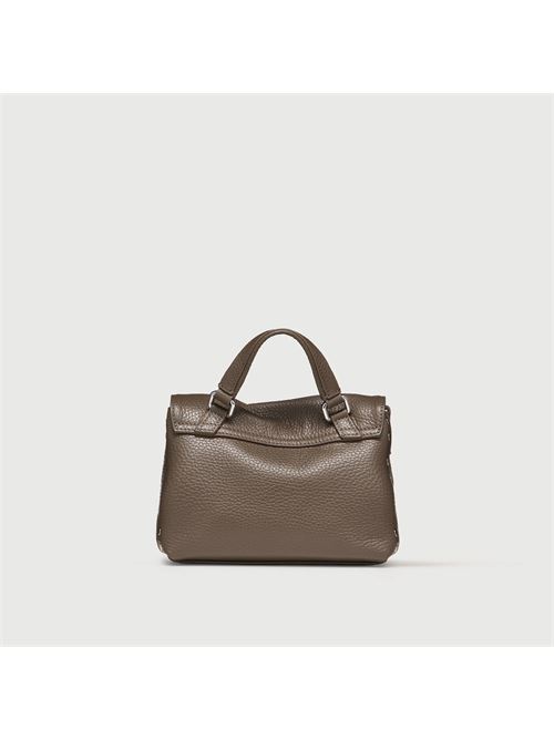 BORSA POSTINA® BABY IN PELLE MARTELLATA GREY NOSTALGIA CANAGLIA ZANELLATO | 068010-0040000BABYZ0183