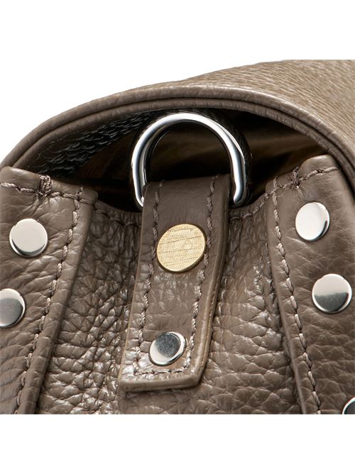 BORSA POSTINA® BABY IN PELLE MARTELLATA GREY NOSTALGIA CANAGLIA ZANELLATO | 068010-0040000BABYZ0183