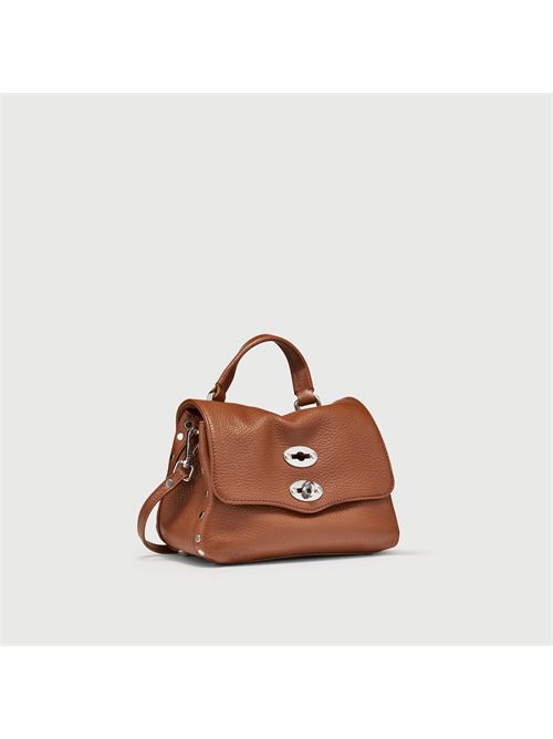 BORSA POSTINA® BABY IN PELLE MARTELLATA BROWN CANALETTO ZANELLATO | 068010-0040000BABYZ0283