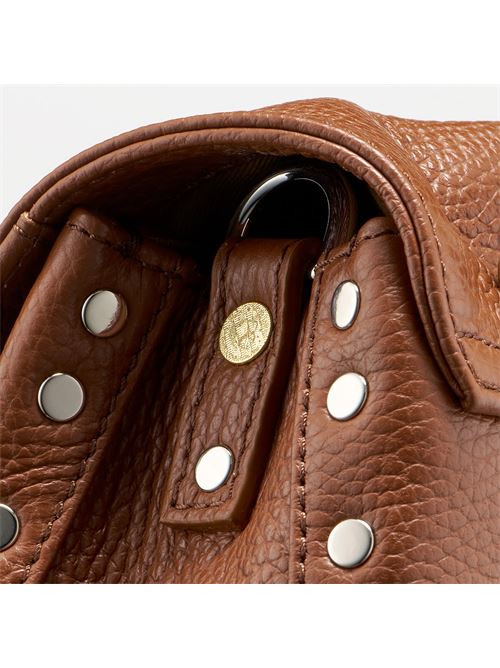 BORSA POSTINA® BABY IN PELLE MARTELLATA BROWN CANALETTO ZANELLATO | 068010-0040000BABYZ0283