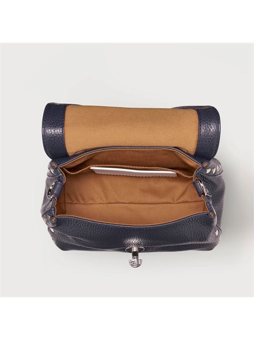 BORSA POSTINA® BABY IN PELLE MARTELLATA DARK NAVY ZANELLATO | 068010-0040000BABYZ0520