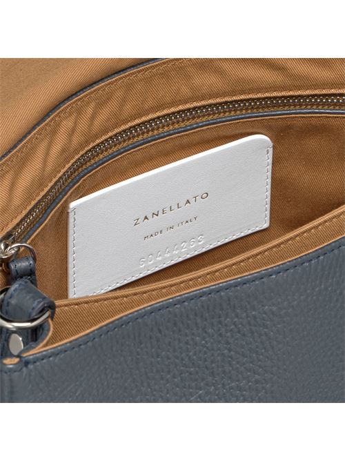 BORSA POSTINA® BABY IN PELLE MARTELLATA DARK NAVY ZANELLATO | 068010-0040000BABYZ0520