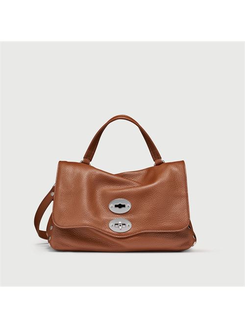 BORSA POSTINA® SMALL IN PELLE MARTELLATA BROWN CANALETTO ZANELLATO | 068010-0040000SZ0283