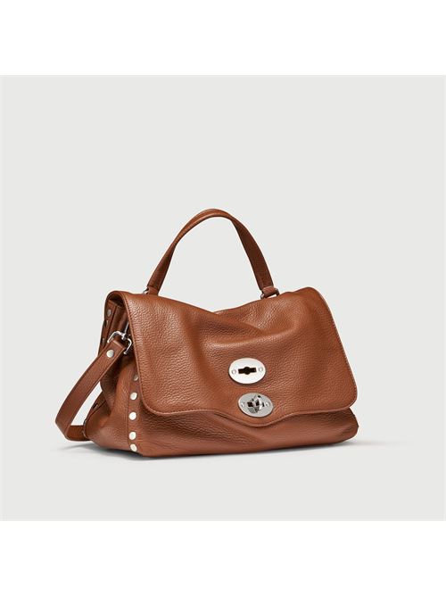 BORSA POSTINA® SMALL IN PELLE MARTELLATA BROWN CANALETTO ZANELLATO | 068010-0040000SZ0283