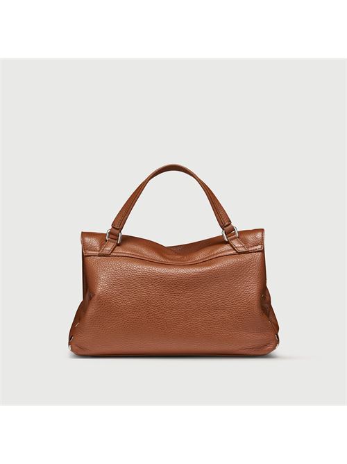 BORSA POSTINA® SMALL IN PELLE MARTELLATA BROWN CANALETTO ZANELLATO | 068010-0040000SZ0283