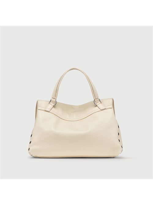 BORSA POSTINA® SMALL IN PELLE MARTELLATA BEIGE ALCALINO ZANELLATO | 068010-0040000SZ0295