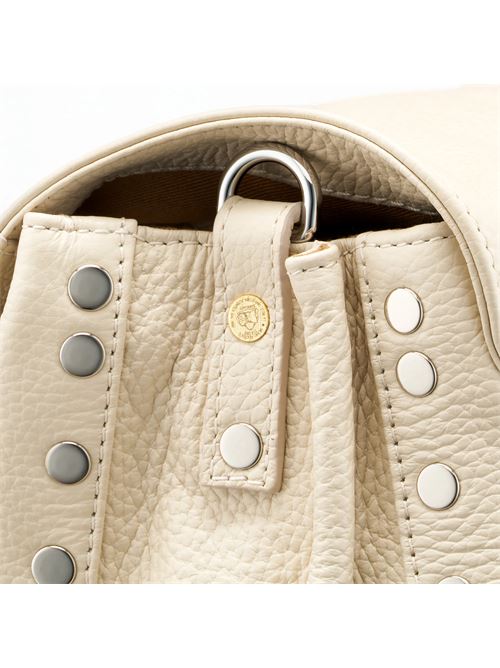 BORSA POSTINA® SMALL IN PELLE MARTELLATA BEIGE ALCALINO ZANELLATO | 068010-0040000SZ0295