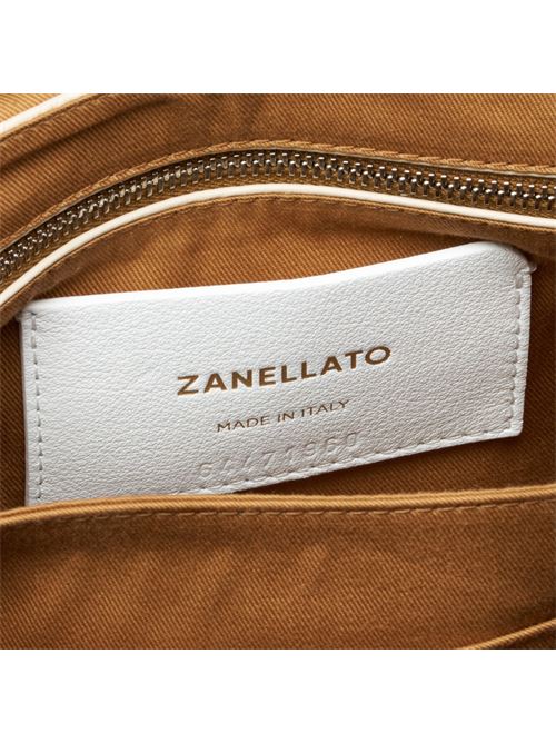 BORSA POSTINA® SMALL IN PELLE MARTELLATA BEIGE ALCALINO ZANELLATO | 068010-0040000SZ0295