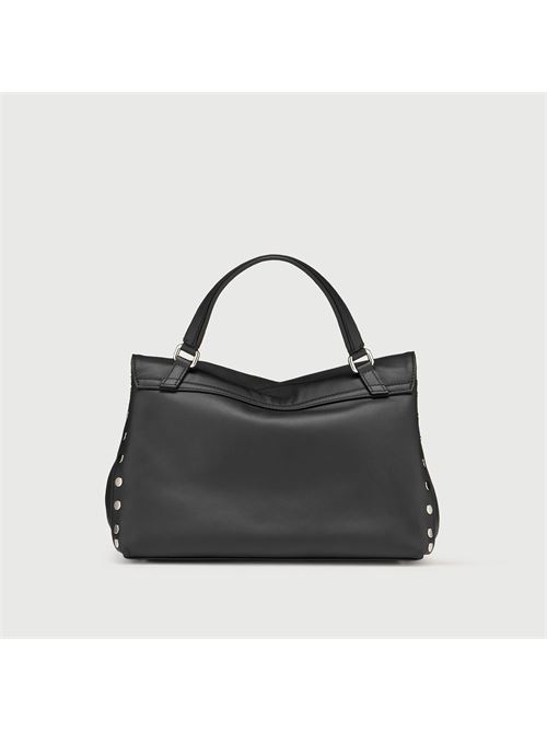 BORSA POSTINA® SMALL IN PELLE LISCIA BLACK LAVAGNA ZANELLATO | 068010-191000SZ0001