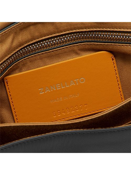 BORSA POSTINA® SMALL IN PELLE LISCIA BLACK LAVAGNA ZANELLATO | 068010-191000SZ0001