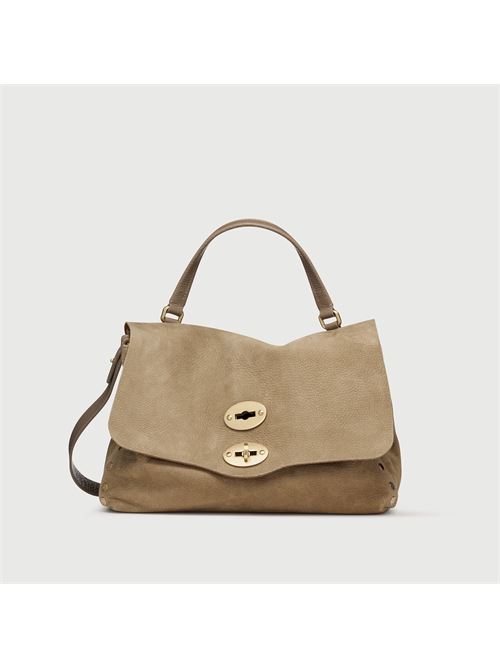 BORSA POSTINA® SMALL IN PELLE NABUK GREY VOLTOLINA ZANELLATO | 068090-0070000SZ0140
