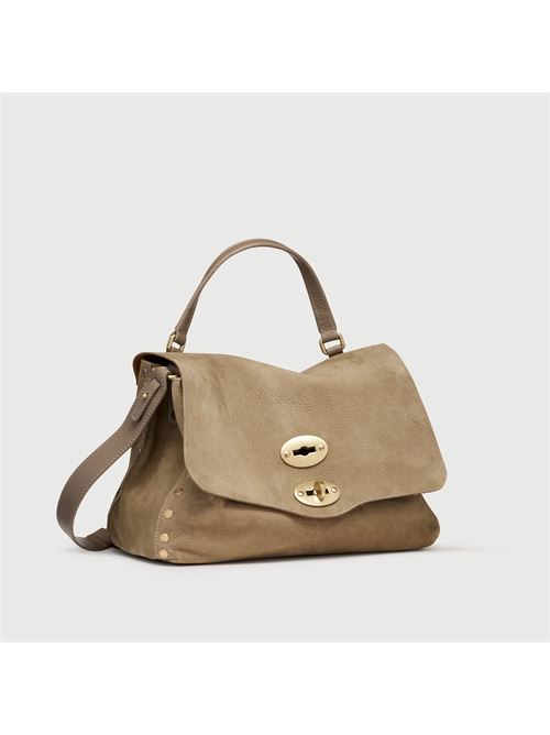 BORSA POSTINA® SMALL IN PELLE NABUK GREY VOLTOLINA ZANELLATO | 068090-0070000SZ0140