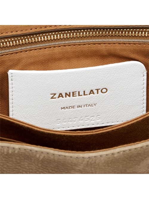 BORSA POSTINA® SMALL IN PELLE NABUK GREY VOLTOLINA ZANELLATO | 068090-0070000SZ0140