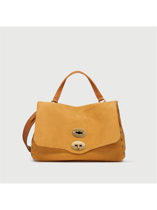 BORSA POSTINA® SMALL IN PELLE NABUK BROWN BRANDY ZANELLATO | 068090-0070000SZ0250