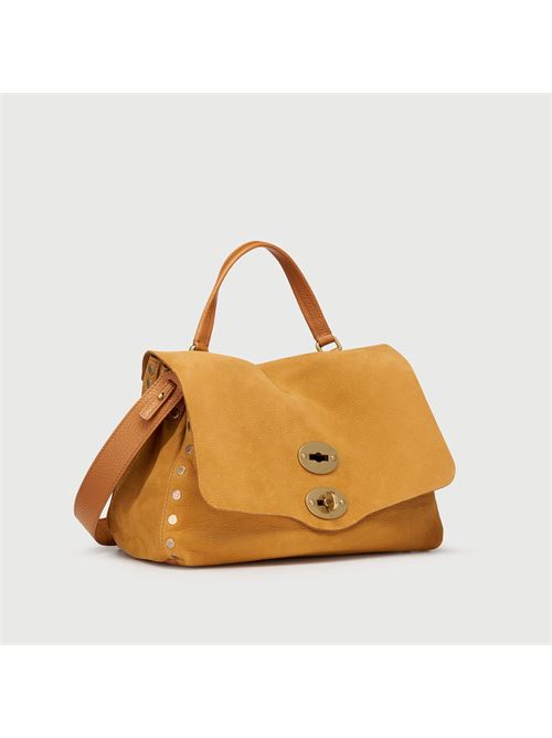 BORSA POSTINA® SMALL IN PELLE NABUK BROWN BRANDY ZANELLATO | 068090-0070000SZ0250