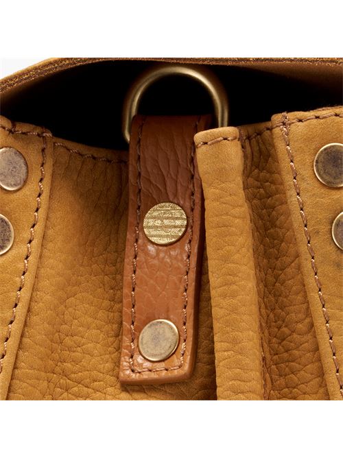 BORSA POSTINA® SMALL IN PELLE NABUK BROWN BRANDY ZANELLATO | 068090-0070000SZ0250