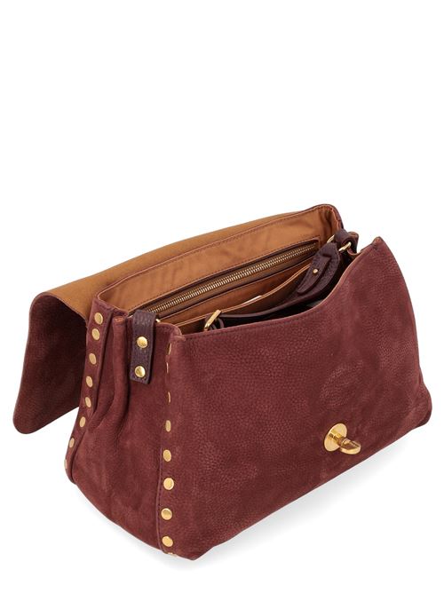 BORSA POSTINA® SMALL IN PELLE NABUK RED BARBERA ZANELLATO | 068090-0070000SZ0990