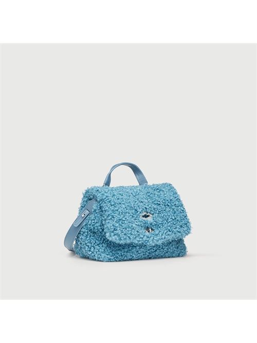 BORSA POSTINA® BABY IN TESSUTO TEDDY BLUE CELESTINO ZANELLATO | 068590-1110000BABYZ0524