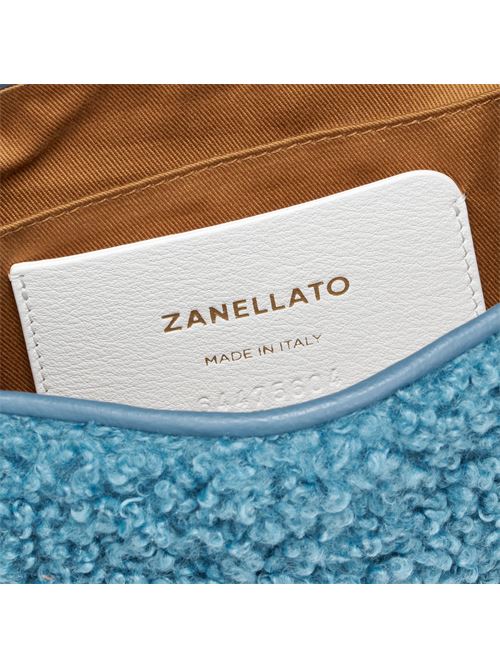 BORSA POSTINA® BABY IN TESSUTO TEDDY BLUE CELESTINO ZANELLATO | 068590-1110000BABYZ0524