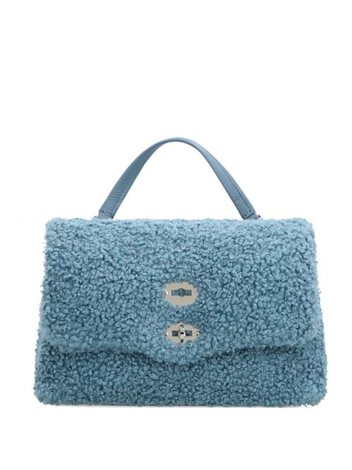 BORSA POSTINA® SMALL IN TESSUTO TEDDY BLUE CELESTINO ZANELLATO | 068590-1110000SZ0524