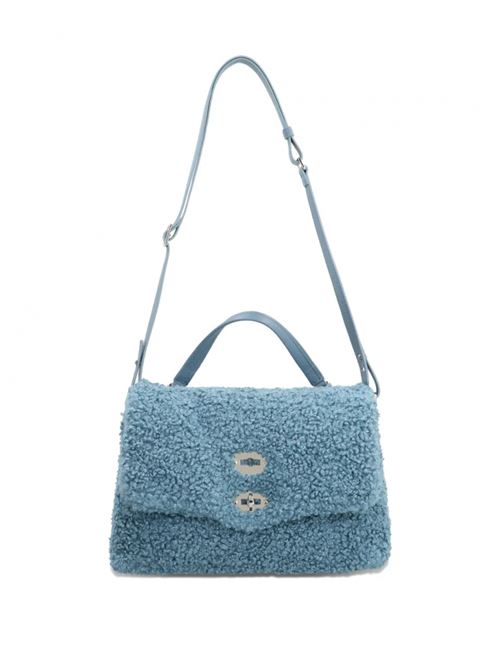BORSA POSTINA® SMALL IN TESSUTO TEDDY BLUE CELESTINO ZANELLATO | 068590-1110000SZ0524