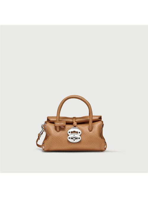 BORSA DOTTA® BABY IN PELLE MARTELLATA BROWN AMARETTO ZANELLATO | 068750-1120000BABYZ0231