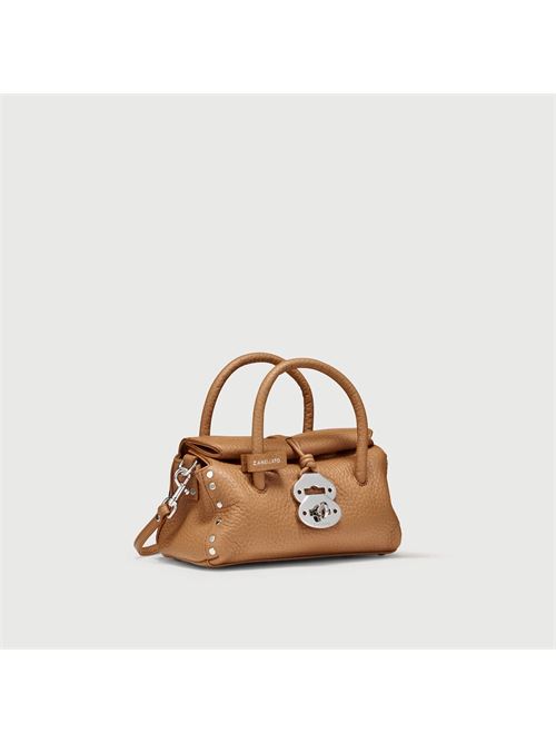 BORSA DOTTA® BABY IN PELLE MARTELLATA BROWN AMARETTO ZANELLATO | 068750-1120000BABYZ0231