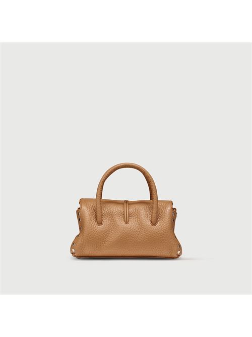 BORSA DOTTA® BABY IN PELLE MARTELLATA BROWN AMARETTO ZANELLATO | 068750-1120000BABYZ0231