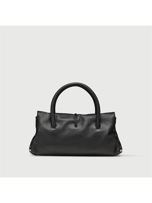 BORSA DOTTA® SMALL IN PELLE LISCIA BLACK LAVAGNA ZANELLATO | 068750-1910000SZ0001