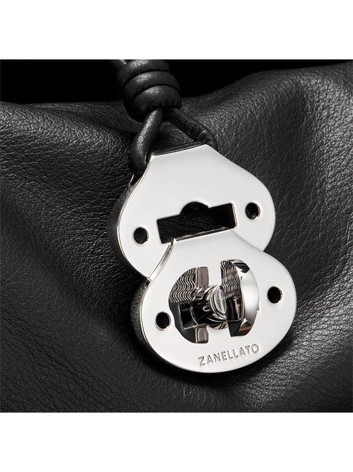 BORSA DOTTA® SMALL IN PELLE LISCIA BLACK LAVAGNA ZANELLATO | 068750-1910000SZ0001