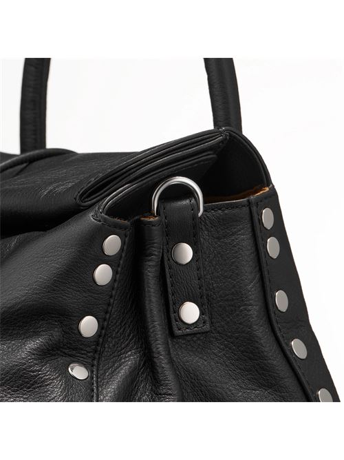 BORSA DOTTA® SMALL IN PELLE LISCIA BLACK LAVAGNA ZANELLATO | 068750-1910000SZ0001