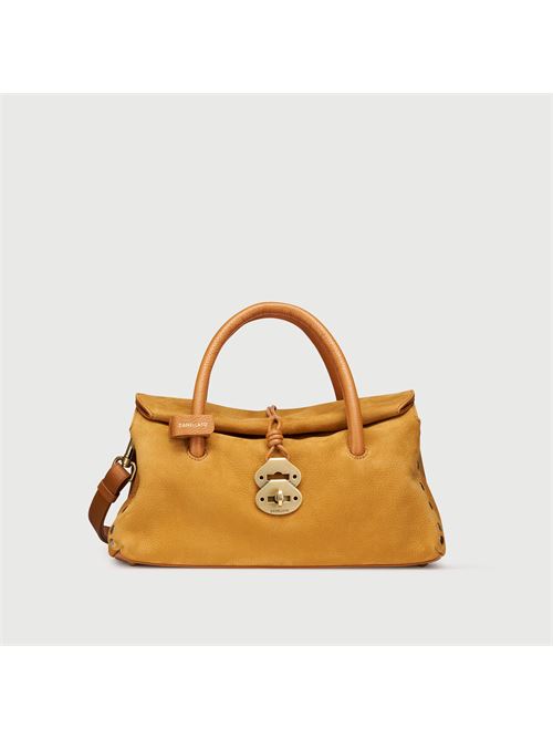 BORSA DOTTA® SMALL IN NABUK BROWN BRANDY ZANELLATO | 069120-0070000SZ0250