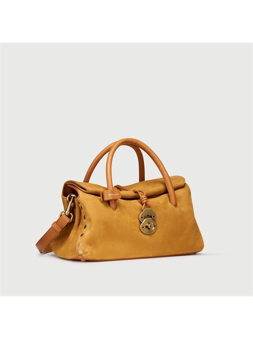 BORSA DOTTA® SMALL IN NABUK BROWN BRANDY ZANELLATO | 069120-0070000SZ0250