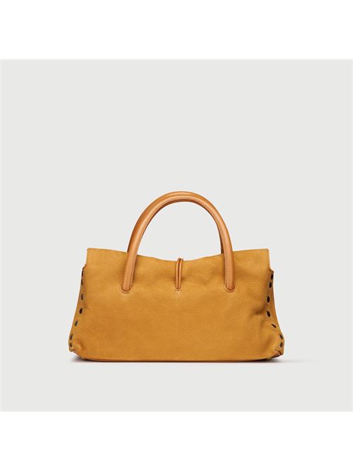 BORSA DOTTA® SMALL IN NABUK BROWN BRANDY ZANELLATO | 069120-0070000SZ0250
