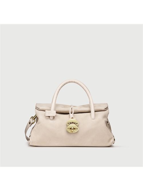 BORSA DOTTA® SMALL IN NABUK BEIGE MALVA ZANELLATO | 069120-0070000SZ0335