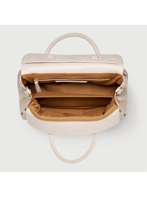 BORSA DOTTA® SMALL IN NABUK BEIGE MALVA ZANELLATO | 069120-0070000SZ0335