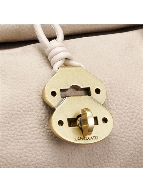 BORSA DOTTA® SMALL IN NABUK BEIGE MALVA ZANELLATO | 069120-0070000SZ0335