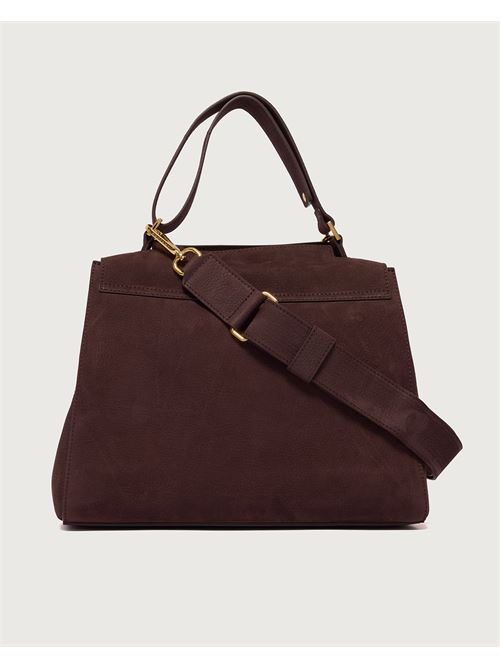 Borsa Sveva Nabucco Media a spalla in pelle nabuk con tracolla ORCIANI | BT2006NBUBRY