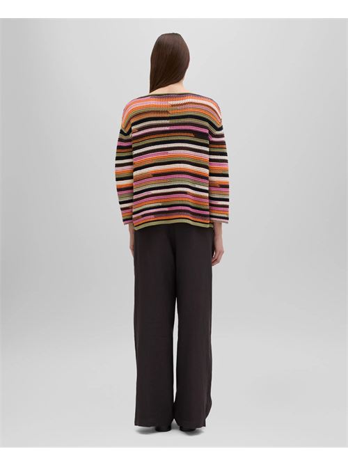 MAGLIA IN COTONE CON SCOLLO A BARCA - MULTICOLOR ASPESI | 3603M06822500