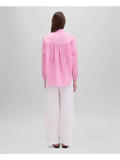 CAMICIA IN COTONE CON COLLO ALLA COREANA - ROSA ASPESI | 5415L06610265
