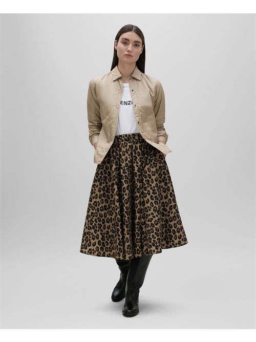 GONNA WEHI SVASATA CON STAMPA LEOPARDO - MACULATO ASPESI | N507L10860226