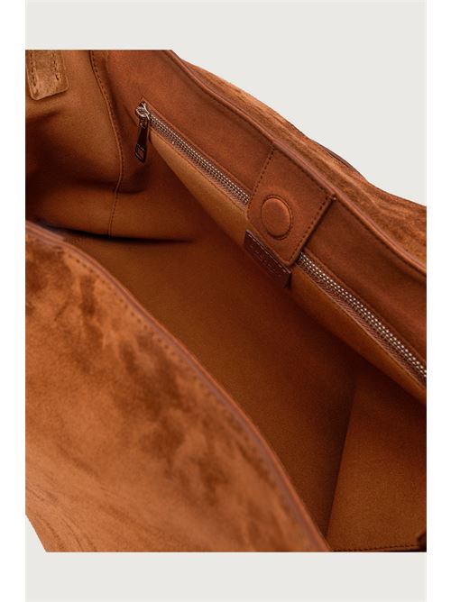 Borsa Sveva Peach XL a spalla in suede con tracolla ORCIANI | B02185PEASEL