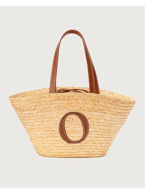 Borsa Macellara Tropea a spalla in paglia intrecciata ORCIANI | B02196TRPCUO