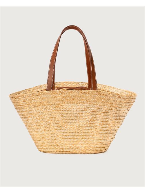 Borsa Macellara Tropea a spalla in paglia intrecciata ORCIANI | B02196TRPCUO